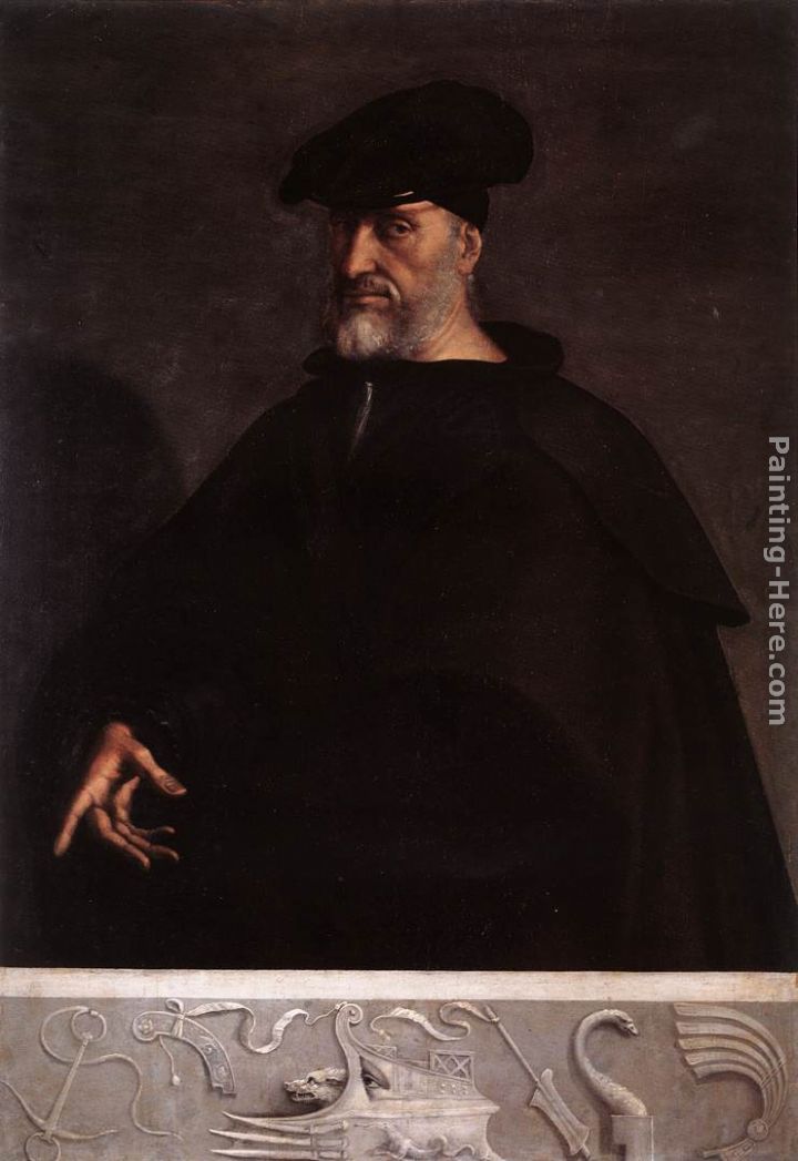 Portrait of Andrea Doria painting - Sebastiano del Piombo Portrait of Andrea Doria art painting